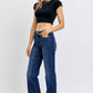 Judy Blue Full Size Tummy Control Straight Jeans - DAVERRI FASHIONS