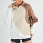 Aemi + Co Color Block Hoodie with Kangaroo Pocket - DAVERRI FASHIONS