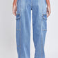 YMI Jeanswear High-Rise Straight Cargo Jeans Cargo Jeans