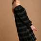 Umgee Off-Shoulder Balloon Sleeve Velvet Mini Dress Mini Dresses