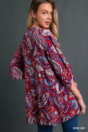 Umgee Mix Paisley Boho Tunic Blouse | Blouses Daverri Fashions