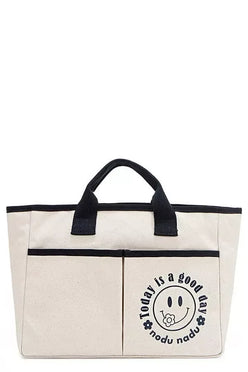 Canvas Tote Bag - DAVERRI FASHIONS