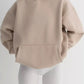 Kangaroo Pocket Long Sleeve Hoodie - DAVERRI FASHIONS