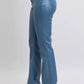 Judy Blue Full Size High Waist Tummy Control Faux Leather Bootcut Pants Plus Size