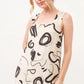 And The Why Square Neck Abstract Printed Maxi Dress - DAVERRI FASHIONS
