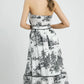 Umgee Printed Tiered Tube Midi Dress Midi Dresses