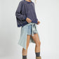 Umgee Mineral Wash French Terry Sweatshirt Sweatshirts