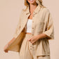 BiBi Crinkle Gauze Shirt and Short Set Outfit Sets