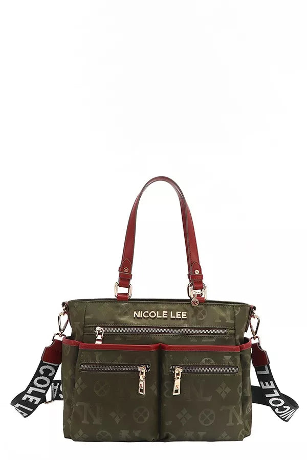 OLIVE One Size Multi-Compartment Convertible Tote Bag | Handbags Daverri Fashions