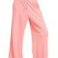 Zenana Scuba Drawstring Pants Dk Pink - DAVERRI FASHIONS