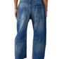 Washed Wide Leg Barrel Jeans - DAVERRI FASHIONS