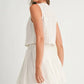 MABLE Eyelet Lace Top and Mini Skirt Set Outfit Sets