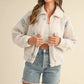 MABLE Floral Embroidered Fleece Teddy Jacket