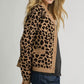 Umgee Leopard Print Button-Down Cardigan - DAVERRI FASHIONS