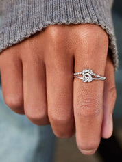 925 Sterling Silver Knotted Ring | Sterling Silver Rings Daverri Fashions