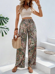 Printed Wide Leg Pants | Pants Daverri Fashions