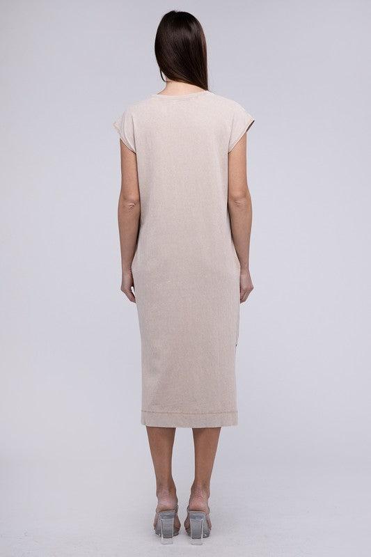 Casual Comfy Sleeveless Midi Dress Mid Dresses