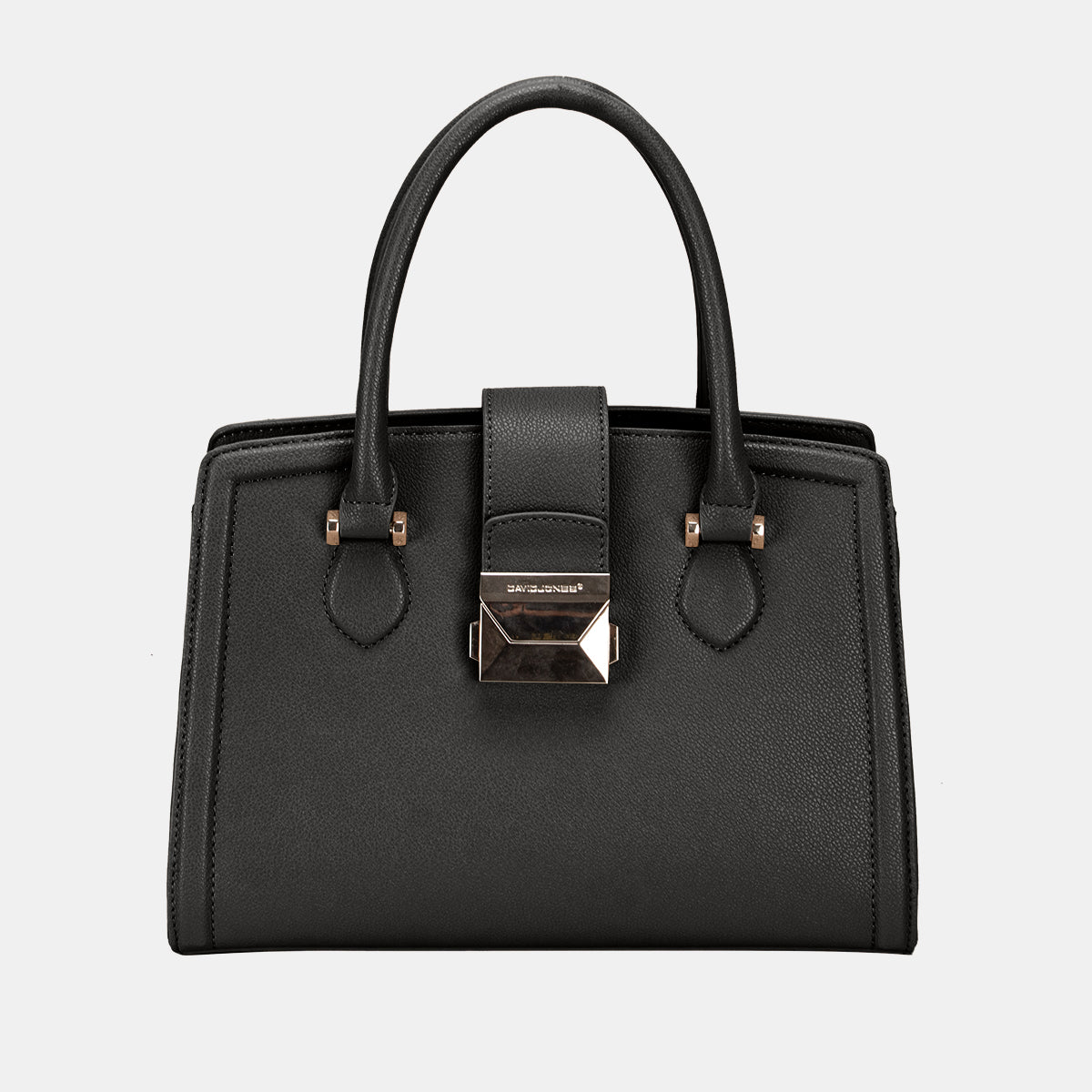 Black One Size David Jones Faux Leather Handbag | Handbags Daverri Fashions