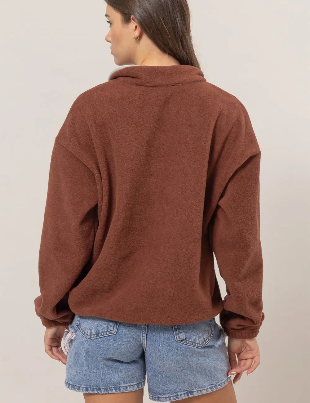 HYFVE Fleece Color Block Half Zip Sweatshirt | Daverri Fashions