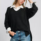 Umgee Wool Blended Pullover Sweater - DAVERRI FASHIONS