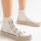 Multi-Buckle Straps Studded Platform Sneakers SNEAKERS