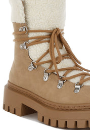 Omul Fleece & Faux Leather Boots | Boots Daverri Fashions