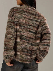 Daverri Fashions Textured Knit Button-Down Cardigan - DAVERRI FASHIONS