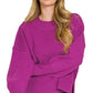 Zenana Wide Neck Band Drop Shoulder Sweater - DAVERRI FASHIONS