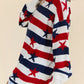 Daverri Stars and Stripes sweater: red, white, navy stripes with stars