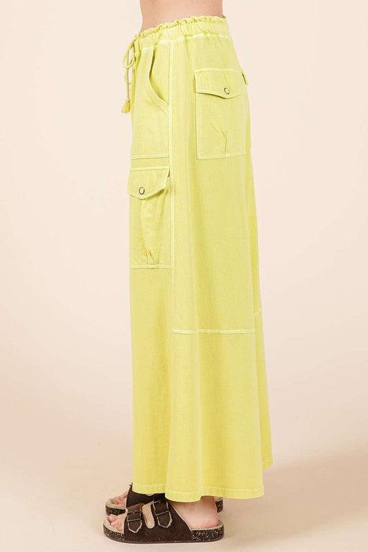 Mittoshop French Terry Cargo Wide Leg Pants Pants