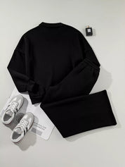Drop Shoulder Zip Up Jacket and Drawstring Pants Active 2pcs Set | Loungewear Sets Daverri Fashions
