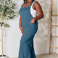 Double Take Full Size Wide Strap Overall with Pockets Overalls