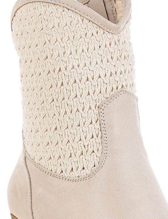 Bimmy Woven Pointy Western Boots | Boots Daverri Fashions
