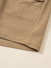 Corduroy Buttoned Front Mini Skirt | Skirts Daverri Fashions