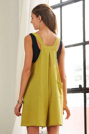 ADORA Wide Leg Overall Romper | Shortalls Daverri Fashions