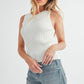 Aemi + Co Ribbed Round Neck Knit Tank - DAVERRI FASHIONS