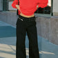 Wide Leg Jeans with Pockets - DAVERRI FASHIONS