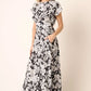 Mittoshop Tropical Print Top and Skirt Set Outfit Sets
