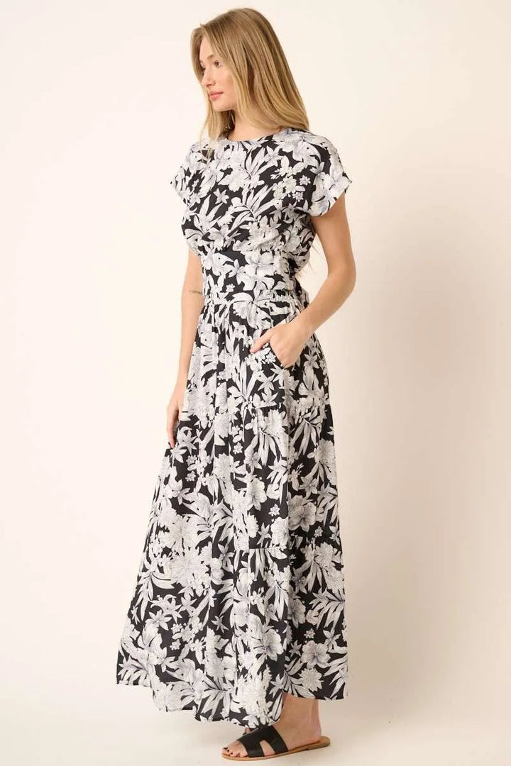 Mittoshop Tropical Print Top and Skirt Set Outfit Sets