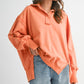 Tamika Henley Sweatshirt DUSTED CLAY S