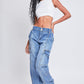 YMI Jeanswear High-Rise Straight Cargo Jeans Cargo Jeans