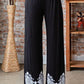 Heimish Full Size Solid Damask Casual Pants Plus Size Pants