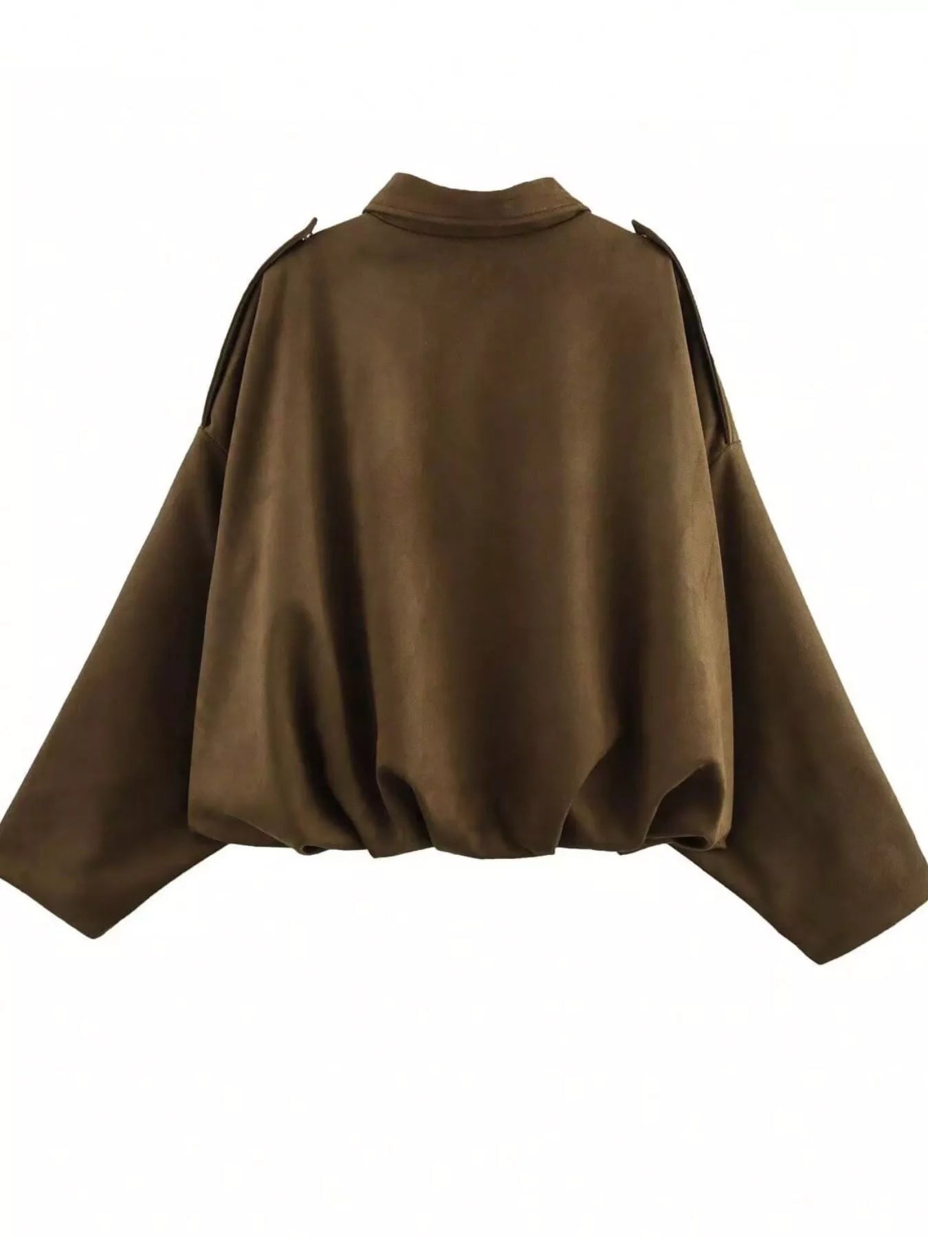 Zip Up Oversized Jacket | Jackets Daverri Fashions