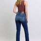 Judy Blue Full Size Washed Straight Leg Jeans with Pockets - DAVERRI FASHIONS