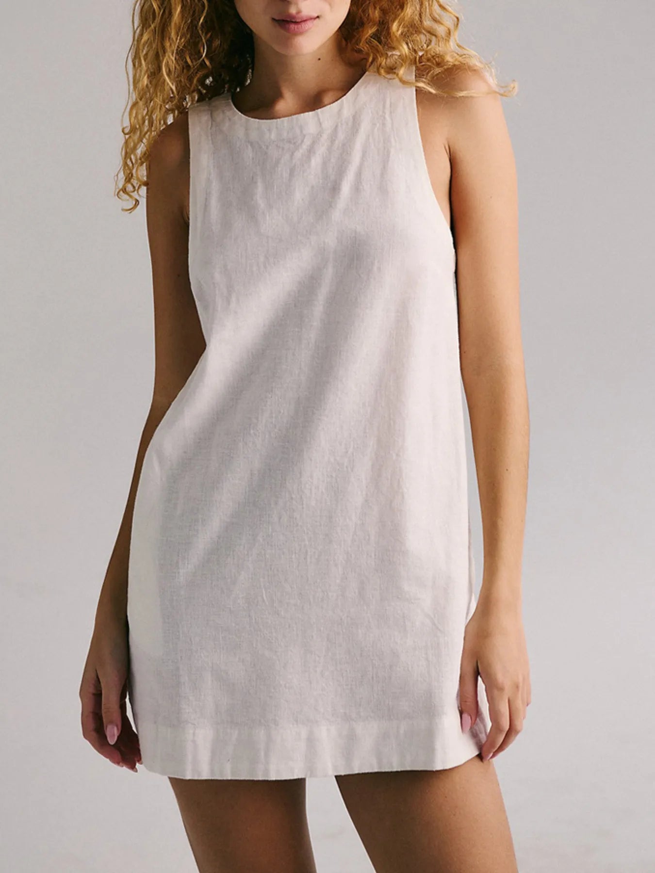 Backless Sleeveless Denim Mini Dress | Mini Dresses Daverri Fashions