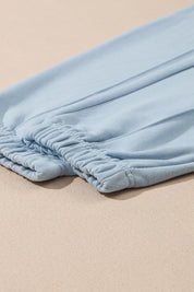 Half Zip Long Sleeve Top and Joggers Set | Loungewear Sets Daverri Fashions