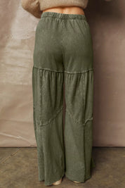 Tiered Wide Leg Pants | Pants Daverri Fashions