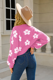 Angel Wings Floral Open Front Fuzzy Cardigan | Cardigans Daverri Fashions