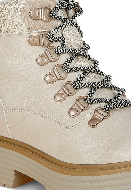 Boskoff Lace-Up Chunky Warm Ankle Boots | Boots Daverri Fashions
