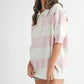 MABLE Oversized Stripe Polo Collar Sweater Sweaters